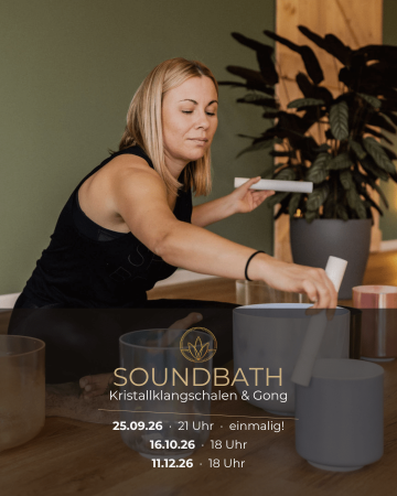 Flyer Soundbath Termine 2026- by Melanie Schwanitz
